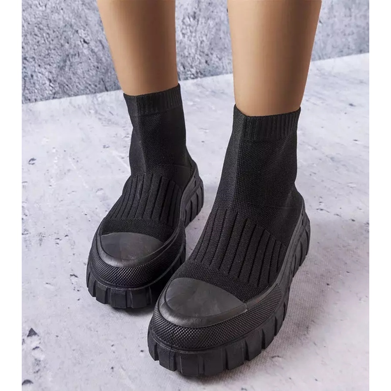 Black sock sneakers from Searlait 1