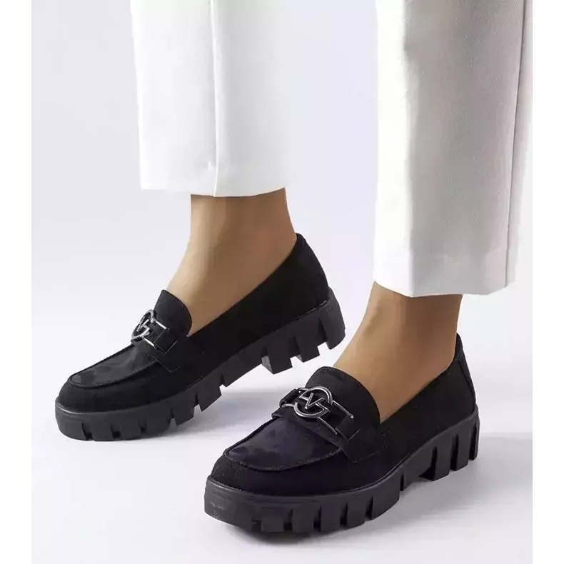 Venezia Black eco-suede loafers from Vinceza 1 Venezia Black eco-suede loafers from Vinceza 1