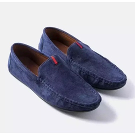 Venezia Navy men's moccasins from Vinceza blue 2 Venezia Navy men's moccasins from Vinceza blue 2