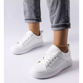 BM White sneakers with Dreux embossing 1