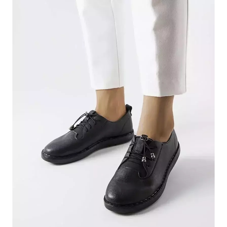 Perrine black lightweight shoes 1