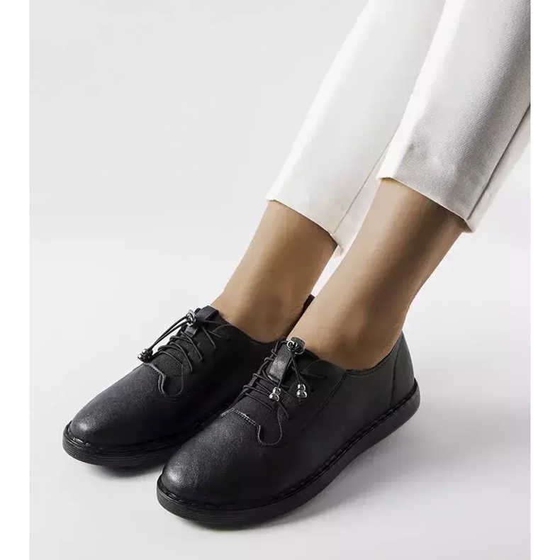 Perrine black lightweight shoes 2