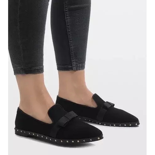 Black slip-on shoes with B12-12 studs 1