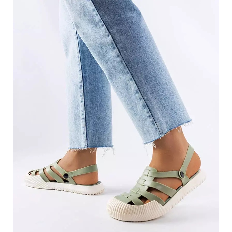 BM Canton green rubber sandals 1 BM Canton green rubber sandals 1