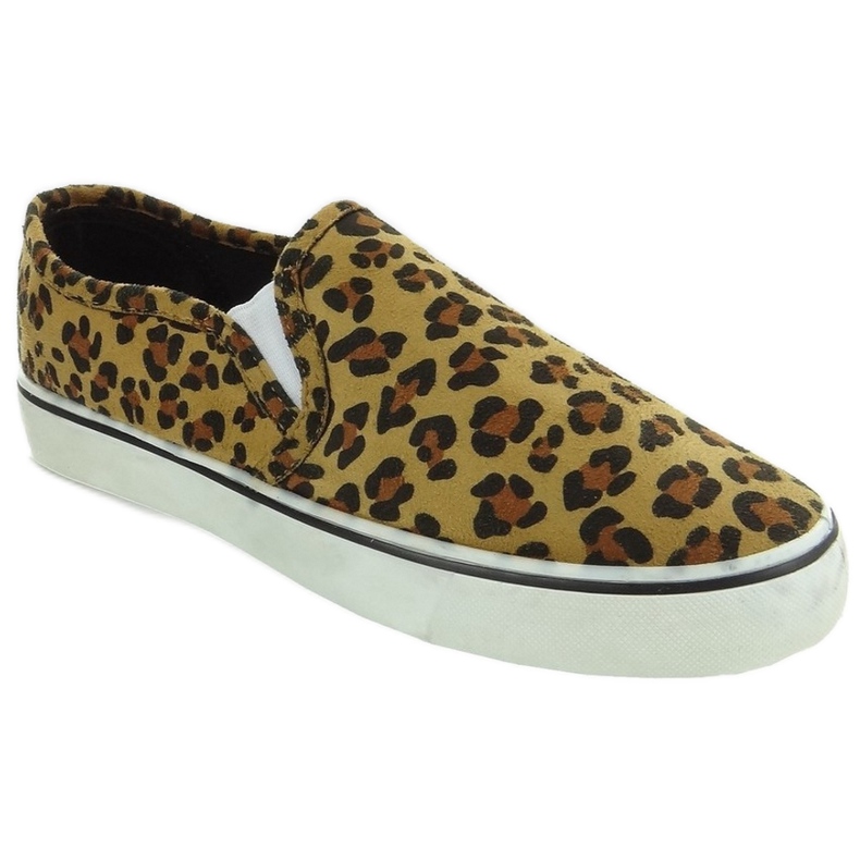 Sneakers slip-on C02 leopard brown 1