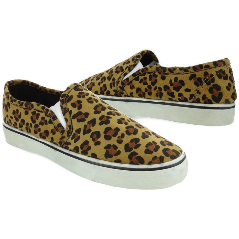 Sneakers slip-on C02 leopard brown 2