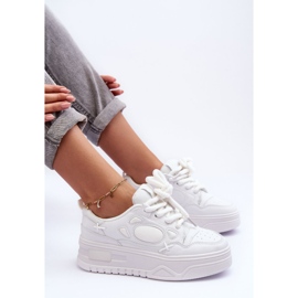 PG1 Women's Platform Sneakers White Finos 1