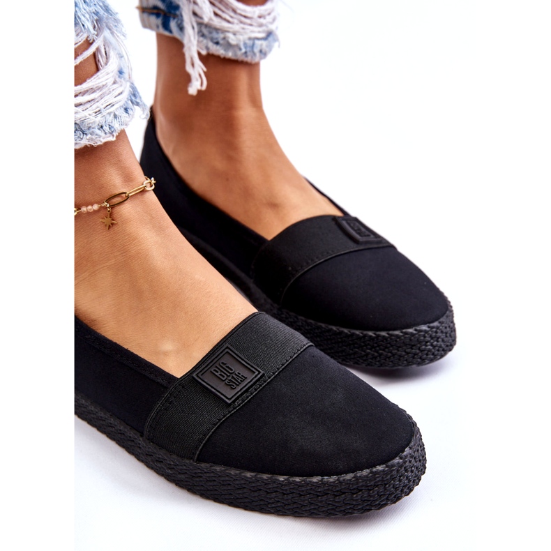 Women's Slip-On Big Star Sneakers LL274200 Black 1