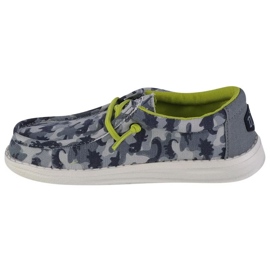 Shoes Hey Dude Wally Youth Camodino Jr 40043-425 grey 1