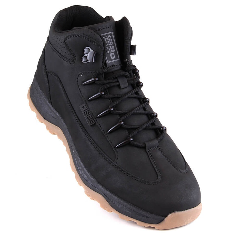 Men's high black sports shoes Big Star MM174017 1