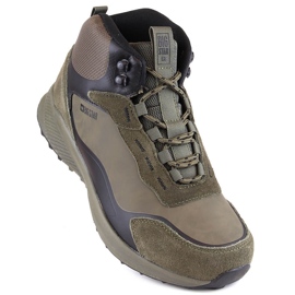Men's sports shoes high insulated khaki Big Star MM174333 green 1