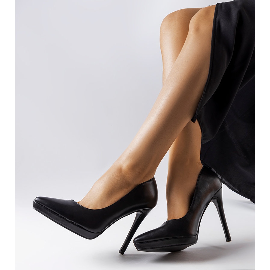 Kristin white classic high heels - KeeShoes