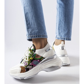 White sneakers with an animal accent from Filiberto 1