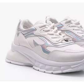 White sneakers on a thick Kristen sole 2
