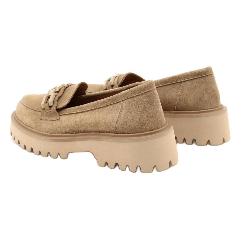 Suede moccasins with decoration Filippo DP4792/23 BE beige 3