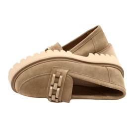 Suede moccasins with decoration Filippo DP4792/23 BE beige 4