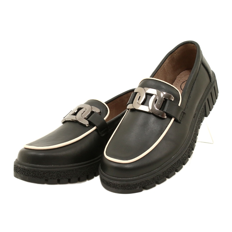 Stylish Leather Women's Shoes Filippo DP4728/23 BK, black 2 Stylish Leather Women's Shoes Filippo DP4728/23 BK, black 2