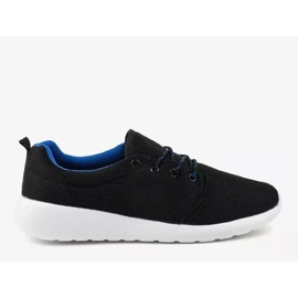 Black men's sports shoes YFM-71A 2 Black men's sports shoes YFM-71A 2