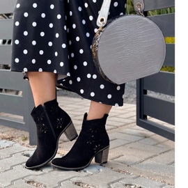 Olivier Openwork high heels Lena black 1 Olivier Openwork high heels Lena black 1