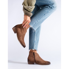 W. Potocki Brown suede cowboy boots from Potocki 1