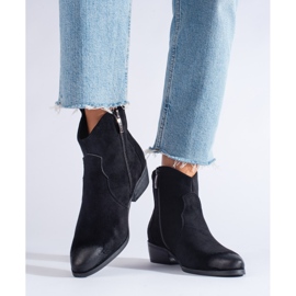 W. Potocki Women's black cowboy boots Potocki suede 1 W. Potocki Women's black cowboy boots Potocki suede 1