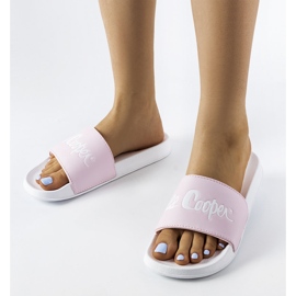 Lee Cooper LCW-23-42-1734L pink rubber slippers 1