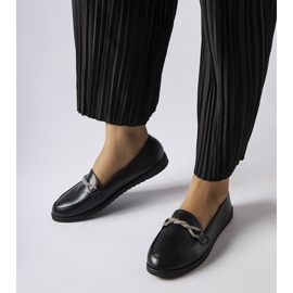 Black loafers with rhinestones from Paola 1 Black loafers with rhinestones from Paola 1