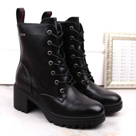 Black Vinceza lace-up boots on the post 1