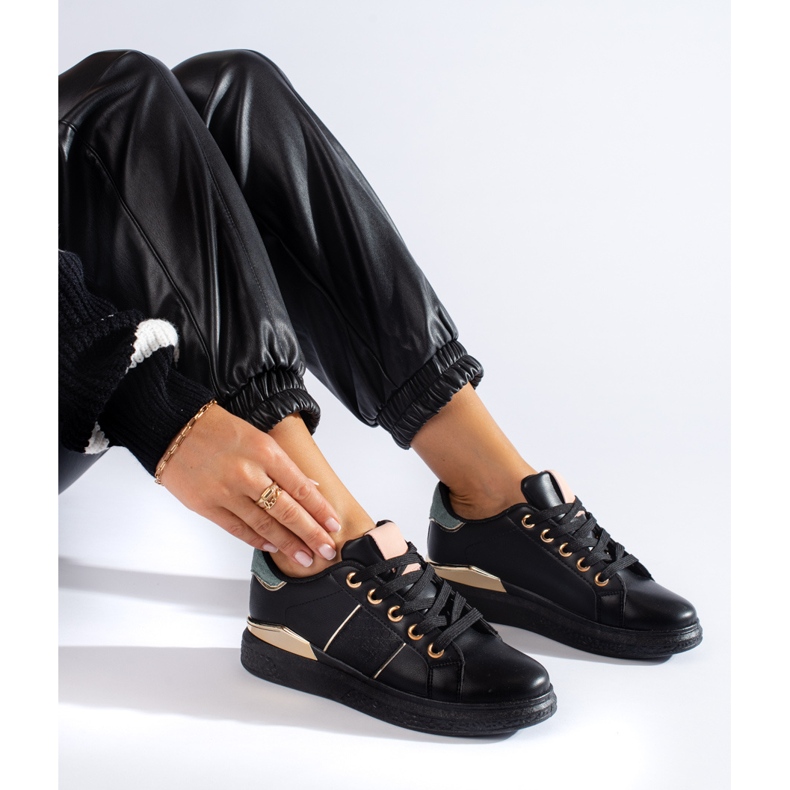 Black women's sports shoes Shelovet sneakers 1