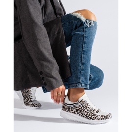 Shelovet women's leopard print sneakers black 1