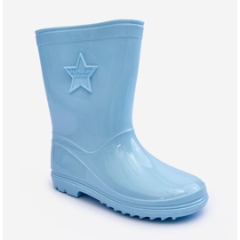 PG3 Children's Rubber Wellington Boots Light Blue Malvi 1 PG3 Children's Rubber Wellington Boots Light Blue Malvi 1