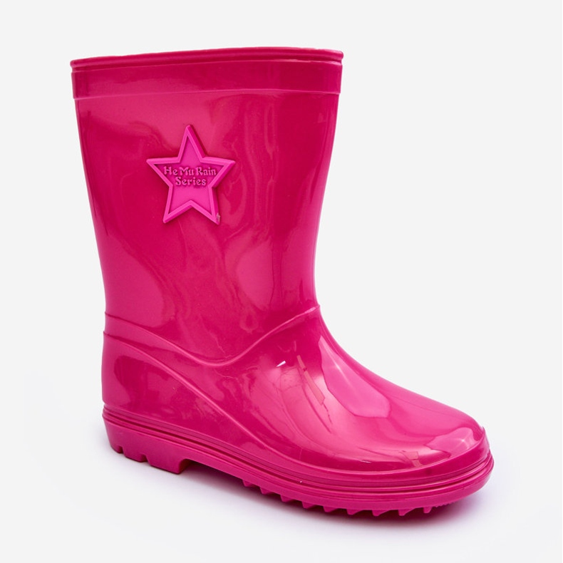 PG3 Children's Rubber Wellington Boots Fuchsia Malvi pink 1 PG3 Children's Rubber Wellington Boots Fuchsia Malvi pink 1