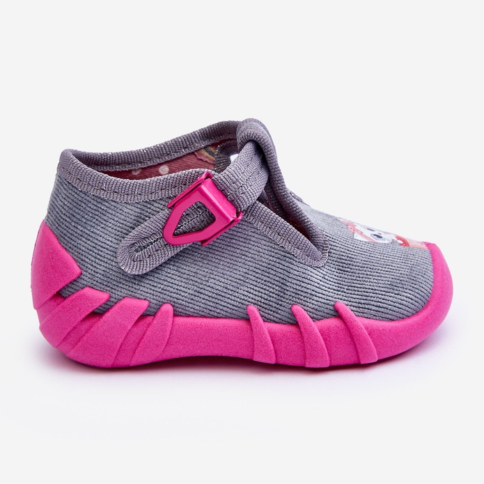 BEFADO S.A. Befado Ankle Boots Slippers 110P480 Gray and Pink 2