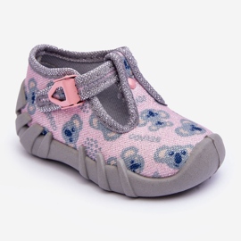 BEFADO S.A. Befado 110P474 Shiny Slippers Shoes, Gray and Pink 1