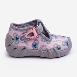 BEFADO S.A. Befado 110P474 Shiny Slippers Shoes, Gray and Pink 2