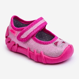 BEFADO S.A. Befado Shiny Cat Ballerina Slippers 109P235 Pink black 1