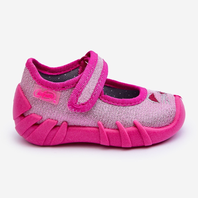 BEFADO S.A. Befado Shiny Cat Ballerina Slippers 109P235 Pink black 2