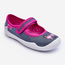BEFADO S.A. Children's Ballerina Slippers Shiny Befado 114X422 Navy Blue and Pink 1