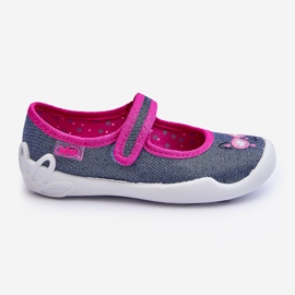 BEFADO S.A. Children's Ballerina Slippers Shiny Befado 114X422 Navy Blue and Pink 2
