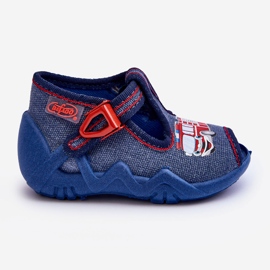 BEFADO S.A. Children's sandals, Befado slippers, Fire truck 217P118, Blue 2 BEFADO S.A. Children's sandals, Befado slippers, Fire truck 217P118, Blue 2