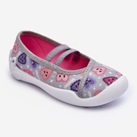 BEFADO S.A. Befado Heart Ballerina Slippers 116X319 Gray and Pink grey 1