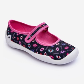 BEFADO S.A. Befado Girls' Ballerina Slippers 114Y518 Navy Blue and Pink 1