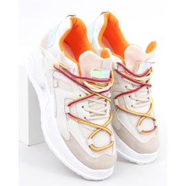 Farey Beige trainers white 1