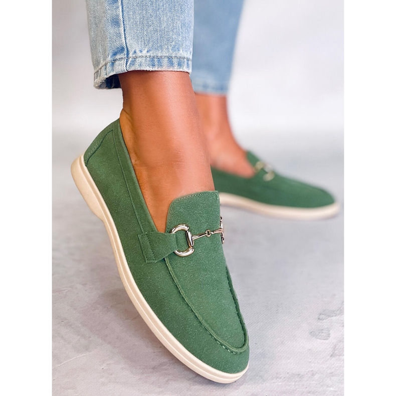 Milva Green women's loafers 1