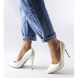 White patent Marcos stilettos 1