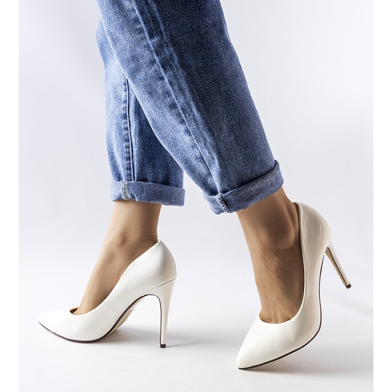 White patent Marcos stilettos 1