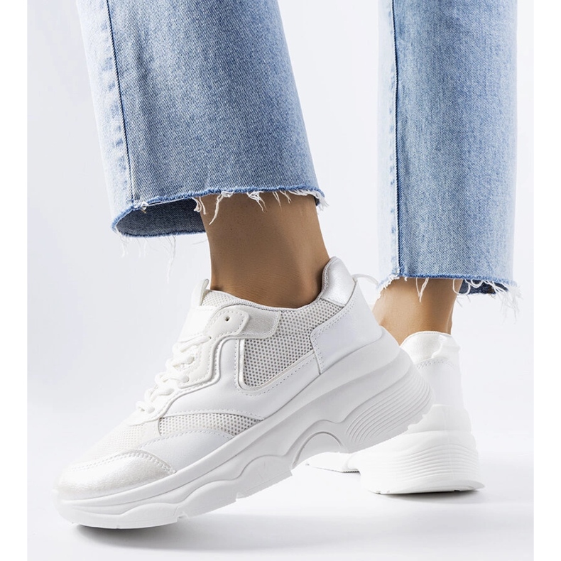 White women's sneakers by Séguin 1