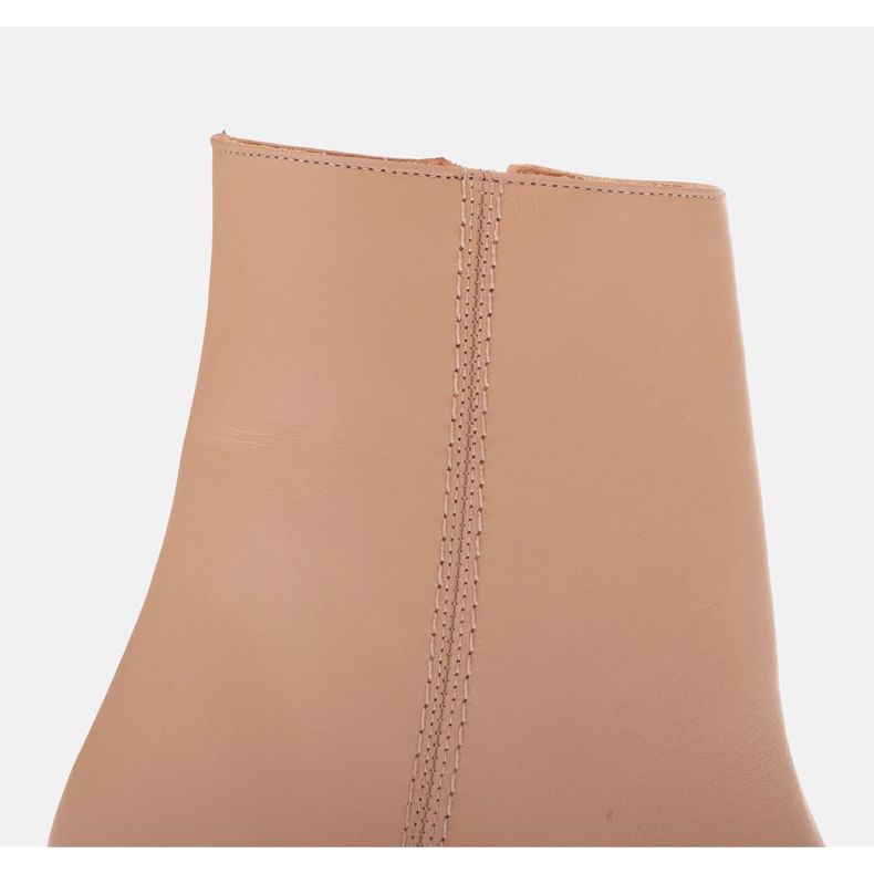 Elegant leather boots Marco Shoes 2363B-755-1 beige 1