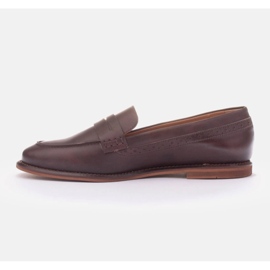 Marco Shoes Moccasins made of natural leather brown 1