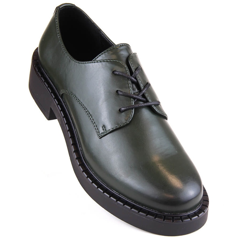 Green women's lace-up shoes Sergio Leone BT194 1 Green women's lace-up shoes Sergio Leone BT194 1